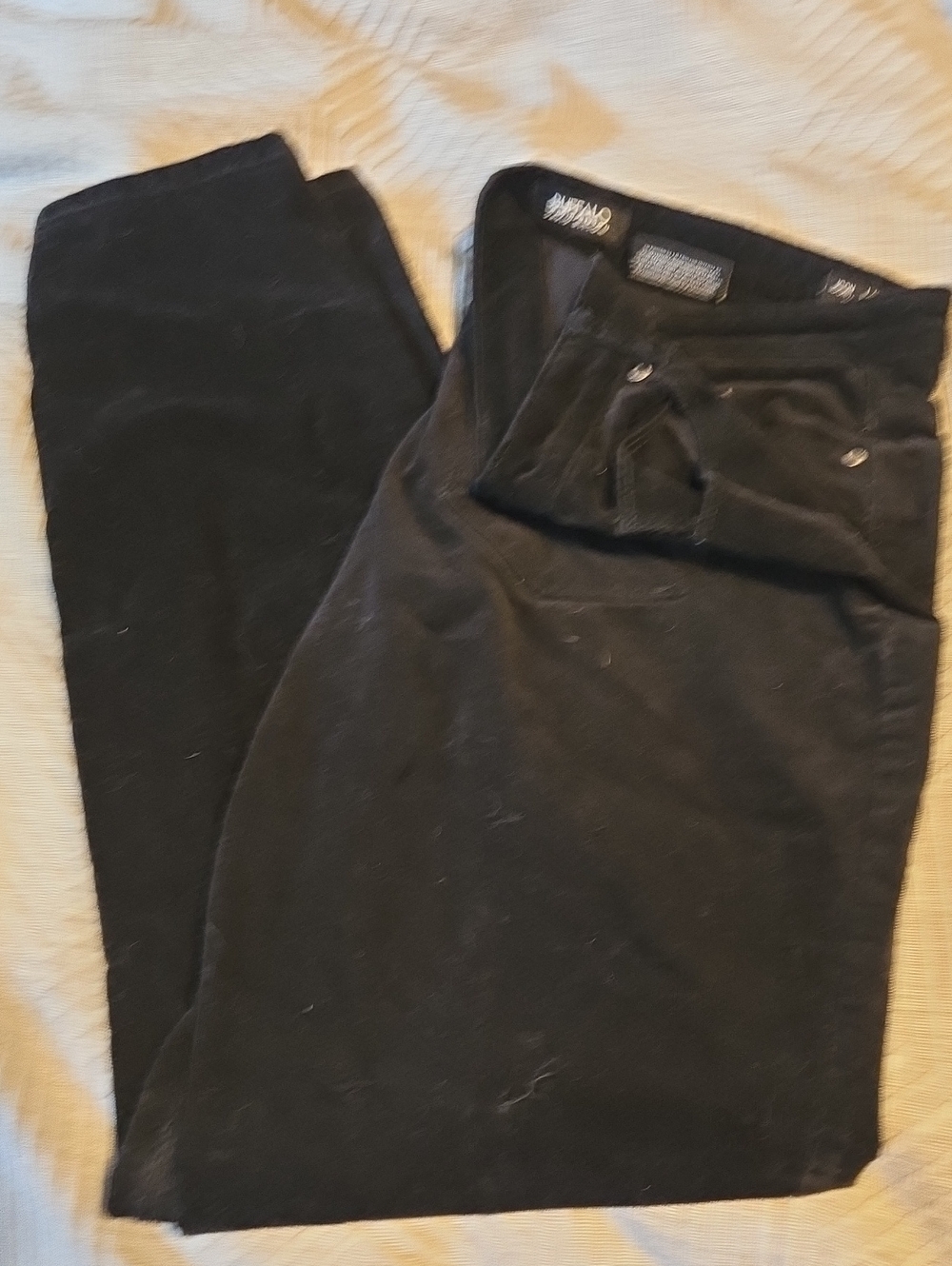 Buffalo David Bitton Black Velvet Trousers